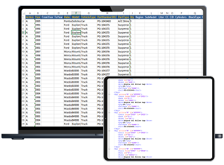 ACES/PIES XML viewer