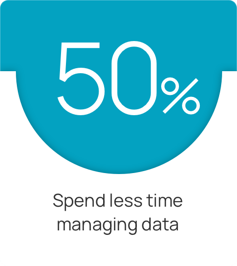 Spend less time managing data
